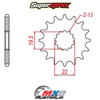 Supersprox Front Sprocket 12T for Suzuki GSF250 BANDIT 1991-1996 >520