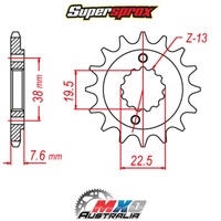 Supersprox Front Sprocket 14T 520 10-401-14