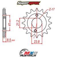 Supersprox Front Sprocket 15T for Honda CRM250 IMPORT 1991-1995 >520