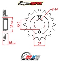 Supersprox Front Sprocket 14T for Ducati 996 S 1999-2001 >525