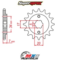 Supersprox Front Sprocket 12T for Sherco 1.25 TRIALS 2000-2007 >520