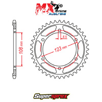 Supersprox Rear Sprocket 60T Aprilia 125 RS4 SBK 2014 11-025-60