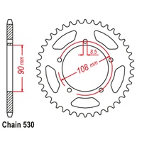 SuperSprox Rear Sprocket 38T for Ducati 750 F1-2 1987 >530