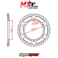 Supersprox Rear Sprocket 46T Yamaha YZF R1 SP 2006 11-198-46