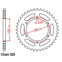 SuperSprox Rear Sprocket 48T for Yamaha XT750 SUPER TENERE 1990-1991 >520