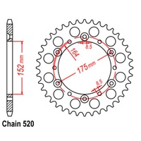 SuperSprox Rear Sprocket 42T for Yamaha YZ400 1977-1979 >520