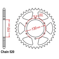 SuperSprox Rear Sprocket 49T 520 Pitch 11-329-49