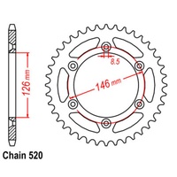 SuperSprox Rear Sprocket 39T for Suzuki RM100 1979-1982 >520