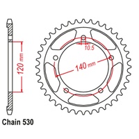 SuperSprox Rear Sprocket 40T 530 Pitch 11-41F-40