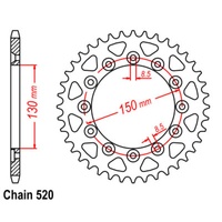 SuperSprox Rear Sprocket 39T for Honda VT250F 1983-1989 >520