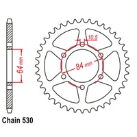 SuperSprox Rear Sprocket 45T for Suzuki GS425 1979-1980 >530