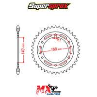 Supersprox Rear Sprocket 42T BMW F700GS 2012-2018 11-BM6-42