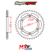 Supersprox Rear Sprocket 44T KTM 620 LC4 COMPETITION 2000-2001 11-KM1-44