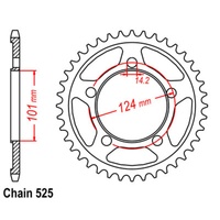 SuperSprox Rear Sprocket 48T for KTM 1190 RC8 R 2009-2015 >525