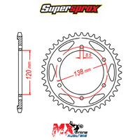 Supersprox Rear Sprocket 38T Honda RVF750 RC45 1994-1999 11-MR7-38