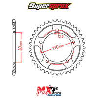 Supersprox Rear Sprocket 36T Triumph SPRINT 900 1993-1998 11-TR1-36