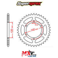 Supersprox Rear Sprocket 38T Kawasaki ZEPHYR 750 1991-1999 11-ZXR-38