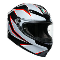 AGV K6 FLASH Matt Black/Grey/Red Helmet