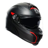 AGV TOURMODULAR FREQUENCY Matt Gunmetal/Red Helmet