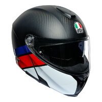 AGV SPORTMODULAR LAYER Carbon/Red/Blue Helmet