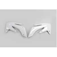 UFO Radiator Covers for Honda CRF250R 2004-2009 (White)