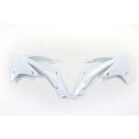 UFO Radiator Covers for Honda CRF250R 2010-2013 (White)