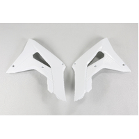 UFO Radiator Covers for Honda CRF450R 2017-2020 (White)