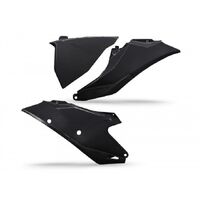 UFO Side Panels/With LH Airbox Cover for Gas Gas MC 125 2021-2023 (Black)