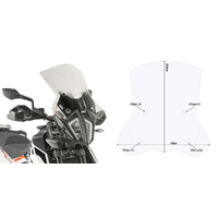 GIVI Windscreen for KTM 790 ADV 2019-2020 (7710DTD7711KIT)