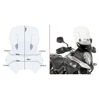 GIVI Windscreen for Suzuki DL 650 V-STROM 2017-2024 (AF3112)