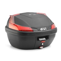 Givi Monolock Topcase 37L Black/Red - Includes Universal Plate (B37N)