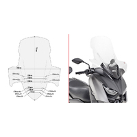 GIVI Windscreen for Yamaha X-MAX 300 2017-2022 (D2136ST)