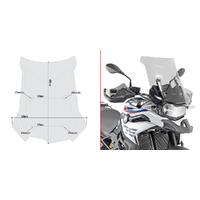 GIVI Windscreen for BMW F 750 GS 2021-2023 (D5127S)