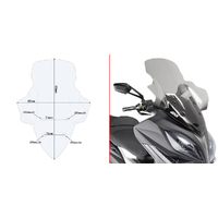 GIVI Windscreen for Kymco XCITING S400I TCS 2018-2024 (D6104ST)