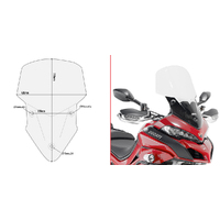 GIVI Windscreen for Ducati MULTISTRADA 1260 2018-2020 (D7406ST)