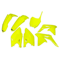 UFO Plastics Kit for Suzuki RMZ250 2010-2018 (Neon Yellow)