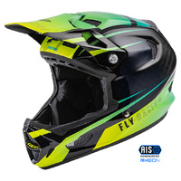 FLY WERX-R MTB/BMX Helmet Le Hi Viz Teal Carbon