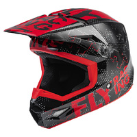 FLY Kinetic Youth Helmet Scan Black Red