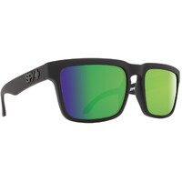 Spy Sunglasses Helm Matte Black - Happy Bronze Polar w/ Green Spectra