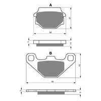 Goldfren Front Brake Pads for KTM 250 EGS 1989-1991 (K5 X2)