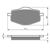 Goldfren Front Brake Pads for Suzuki GSF1200 (ABS) 1996-1998 (S3 X2)