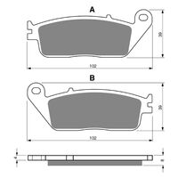 Goldfren Front Brake Pads for Triumph TIGER 955 1999-2003 (GP5 X2)