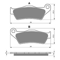 Goldfren Front Brake Pads for KTM 505 SXF 2009 (K5 X2)