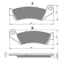 Goldfren Front Brake Pads for GasGas EC300 (MARZ) 1999-2000 (S3 X2)