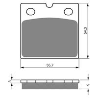 Goldfren Rear Brake Pads for Moto Guzzi 750 NTX 1989-1993 (S3 X2)