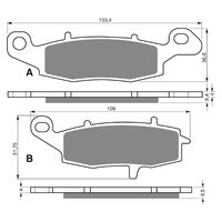 Goldfren Front Left Brake Pads for Suzuki SFV650 Gladius LAMS 2013 (S3 X2)