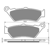 Goldfren Rear Brake Pads for BMW R1200GS ADVENTURE 2014-2019 (S3 X2)