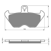 Goldfren Front Brake Pads for BMW K1 1988-1993 (S3 X2)