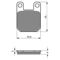 Goldfren Front Brake Pads for Italjet 50 TORPEDO 1998-2002 (S3 X2)