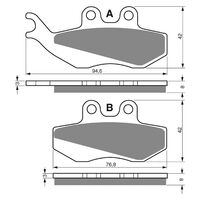 Goldfren Front Brake Pads for Gilera 125 DNA 2000 (S3 X2)